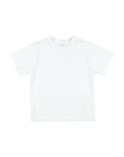 Manuel Ritz Babies'  Toddler Boy T-shirt White Size 4 Bamboo Fiber, Cotton, Elastane