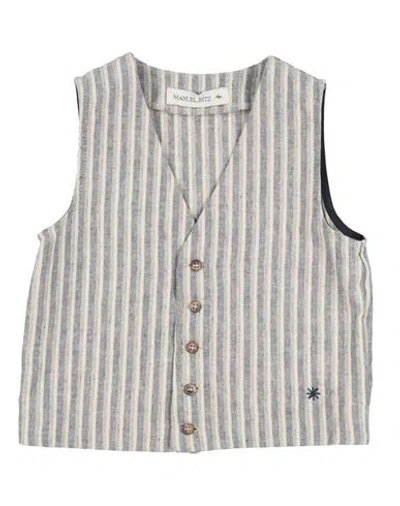 Manuel Ritz Babies'  Toddler Boy Tailored Vest Beige Size 6 Linen, Cotton In Multi