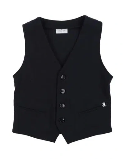 Manuel Ritz Babies'  Toddler Boy Tailored Vest Midnight Blue Size 4 Cotton, Elastane