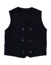 Manuel Ritz Toddler Boy Tailored Vest Midnight Blue Size 4 Viscose, Nylon, Elastane In Blue