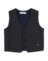 Manuel Ritz Toddler Boy Tailored Vest Midnight Blue Size 5 Polyester, Cotton, Elastane In Blue