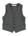 MANUEL RITZ MANUEL RITZ TODDLER BOY TAILORED VEST MILITARY GREEN SIZE 4 POLYESTER, VISCOSE, ELASTANE