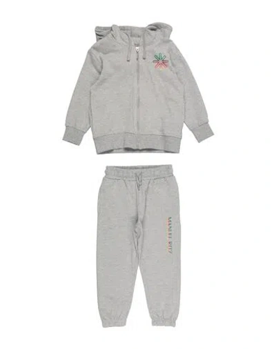 Manuel Ritz Babies'  Toddler Boy Tracksuit Grey Size 4 Cotton In Gray