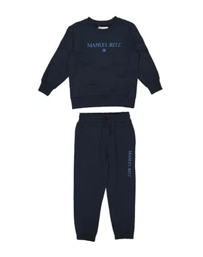Manuel Ritz Babies'  Toddler Boy Tracksuit Navy Size 6 Cotton In Black