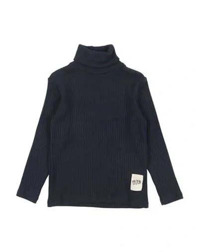 Manuel Ritz Babies'  Toddler Boy Turtleneck Navy Size 6 Viscose, Polyester, Nylon, Elastane