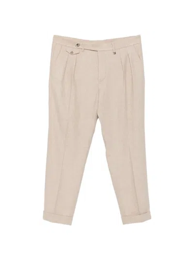 Manuel Ritz Tokyo Double-pleat Twill Trousers In Animal Print