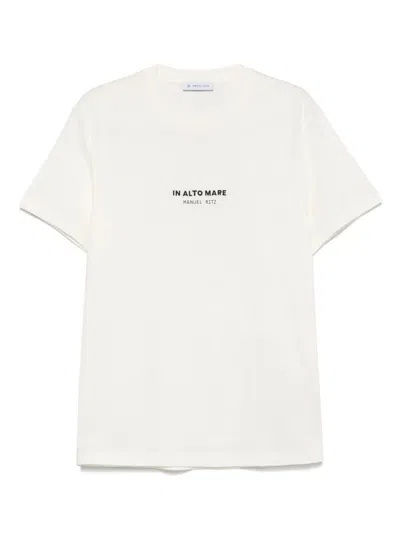 Manuel Ritz Top Sea T-shirt In White