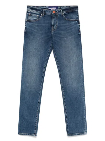 Manuel Ritz Trousers In Blue