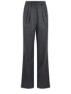 Manuel Ritz Trousers In Wool Blend In Grey