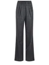 Manuel Ritz Trousers In Wool Blend In Grey