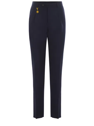 Manuel Ritz Trousers In Blue