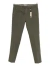 Manuel Ritz Twill Trousers In Green