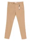 Manuel Ritz Twill Trousers In Neutral