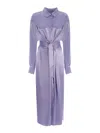 Manuel Ritz Shirt Dress  In Light Purple