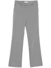 Manuel Ritz Virgin Wool Flared Trousers In Multi