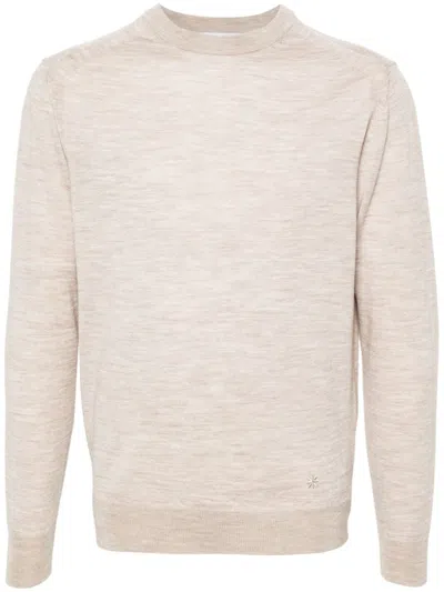 Manuel Ritz Virgin Wool Sweater In Neutrals