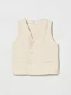 Manuel Ritz Double-breasted Sleeveless Top In Neutral