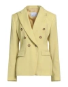 Manuel Ritz Woman Blazer Lime Green Size 10 Polyester, Elastane In Green