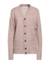 Manuel Ritz Woman Cardigan Light Pink Size M Acrylic, Polyamide, Mohair Wool, Wool, Viscose In Pink