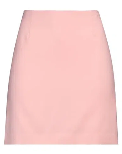 Manuel Ritz Woman Mini Skirt Pink Size 8 Virgin Wool