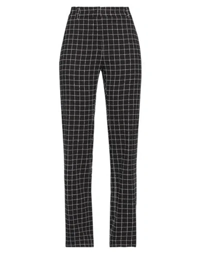 Manuel Ritz Woman Pants Black Size 4 Viscose, Wool, Polyamide, Elastane