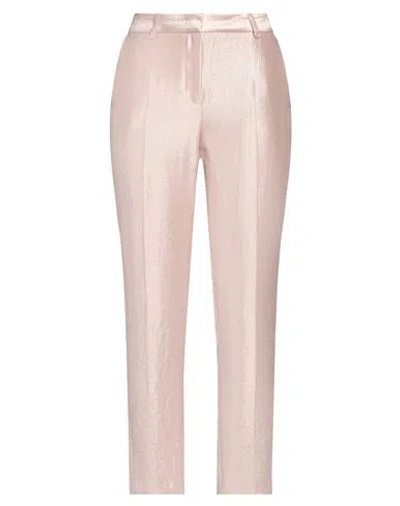 Manuel Ritz Woman Pants Blush Size 4 Viscose, Polyamide, Polyester In Pink