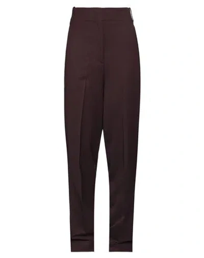 Manuel Ritz Woman Pants Burgundy Size 4 Polyester, Wool, Elastane In Red
