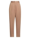 Manuel Ritz Woman Pants Camel Size 4 Viscose, Polyamide, Elastane In Brown