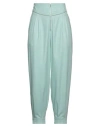 Manuel Ritz Woman Pants Light Green Size 4 Polyester, Viscose, Elastane In Green