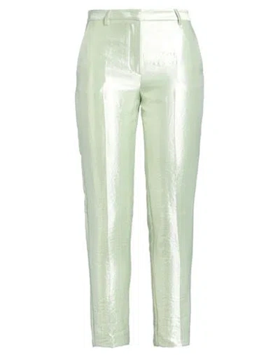 Manuel Ritz Woman Pants Light Green Size 4 Viscose, Polyamide, Polyester
