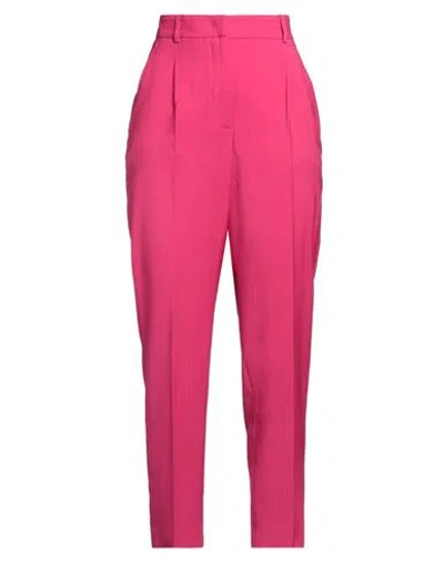 Manuel Ritz Woman Pants Magenta Size 8 Virgin Wool