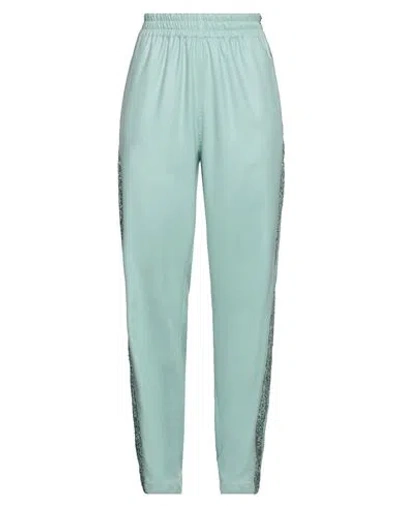 Manuel Ritz Woman Pants Sage Green Size 4 Polyester, Viscose, Elastane