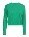 Manuel Ritz Woman Sweater Green Size Xs Cotton In Green