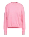 Manuel Ritz Woman Sweater Pink Size Xl Cotton