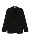Manuel Ritz Wool Blazer In Black