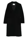 Manuel Ritz Wool-blend Coat In Black