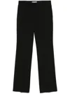 Manuel Ritz Wool Flared Trousers In 黑色