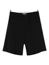 Manuel Ritz Wool Shorts In Black