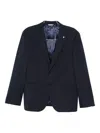 Manuel Ritz Wool Single-breasted Suit In Black