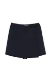 Manuel Ritz Wrap-design Shorts In Black