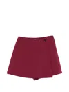 Manuel Ritz Wrap-design Shorts In Red