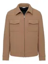 Manuel Ritz Zip Jacket In Brown