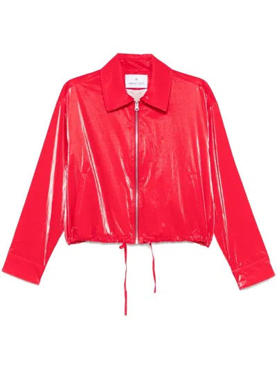 Manuel Ritz Zip-up Jacket In Red