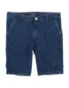 Manuell & Frank Man Denim Shorts Blue Size 11 Cotton, Elastane In Blue