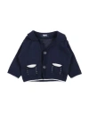 MANUELL & FRANK MANUELL & FRANK NEWBORN BOY CARDIGAN BLUE SIZE 0 COTTON, ACRYLIC