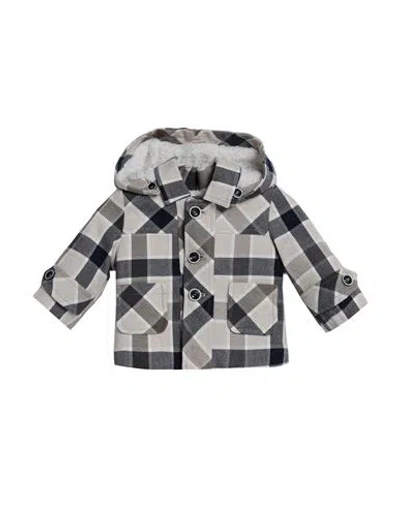 Manuell & Frank Babies'  Newborn Boy Jacket Beige Size 0 Cotton, Pes - Polyethersulfone In Gray