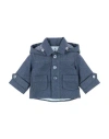 Manuell & Frank Newborn Boy Jacket Slate Blue Size 3 Cotton In Blue