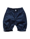 Manuell & Frank Newborn Boy Pants Navy Size 0 Cotton, Polyester In Navy Blue