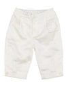 Manuell & Frank Newborn Boy Pants White Size 3 Acetate, Polyester, Viscose In White