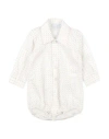 MANUELL & FRANK MANUELL & FRANK NEWBORN BOY SHIRT IVORY SIZE 3 COTTON, WOOL